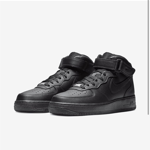 Nike Other - Nike Men's Black Air Force 1s High-Top Sneakers Size 10.5